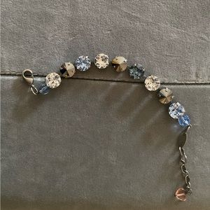 Sabika blue, black and white stone bracelet